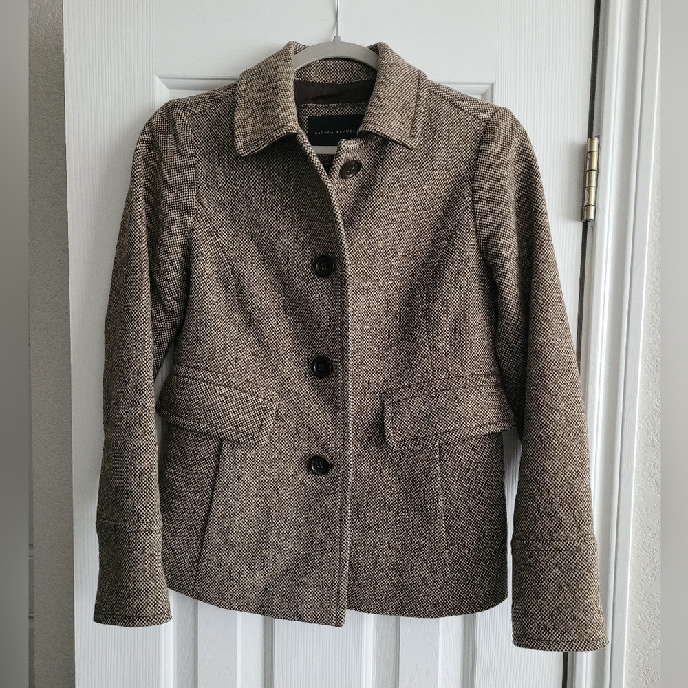 GORGEOUS Banana Republic Wool Blend Coat! Size XS